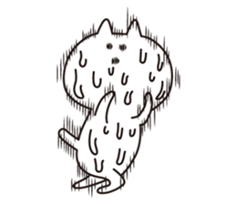 3-point Facial cat sticker #7714245