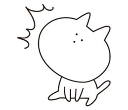 3-point Facial cat sticker #7714252