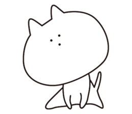 3-point Facial cat sticker #7714253