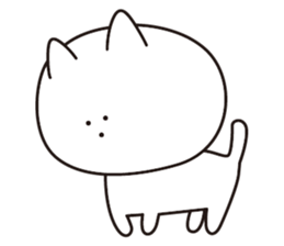 3-point Facial cat sticker #7714254