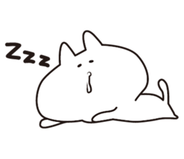 3-point Facial cat sticker #7714257