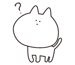 3-point Facial cat sticker #7714259