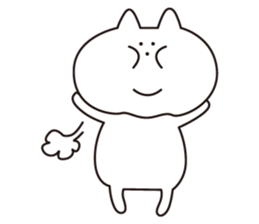 3-point Facial cat sticker #7714262