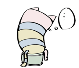 a surreal cat sticker #7714315