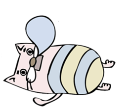 a surreal cat sticker #7714318