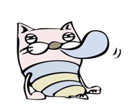 a surreal cat sticker #7714326