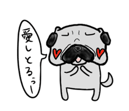 pug nagoya sticker #7714446