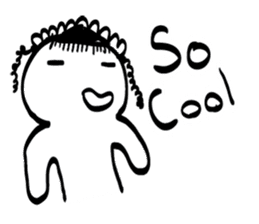 Girl with two BraidHairs (Eng) sticker #7714584