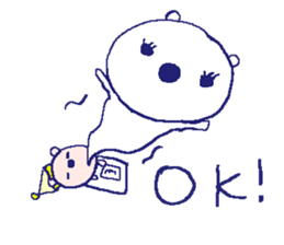 English bear sticker2 at work sticker #7714953