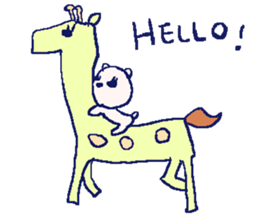 English bear sticker2 at work sticker #7714964