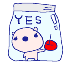 English bear sticker2 at work sticker #7714965