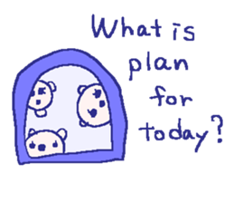 English bear sticker2 at work sticker #7714967