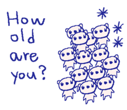 English bear sticker2 at work sticker #7714969