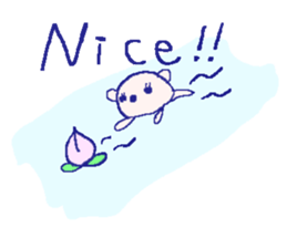 English bear sticker2 at work sticker #7714970