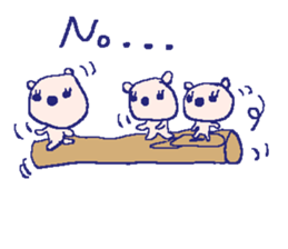 English bear sticker2 at work sticker #7714977