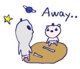 English bear sticker2 at work sticker #7714983