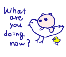 English bear sticker2 at work sticker #7714986