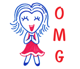 Ballpoint pen drawing 1 sticker #7715228