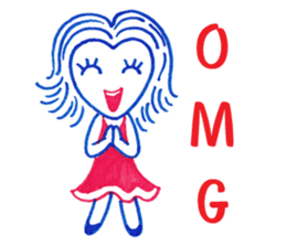 Ballpoint pen drawing 1 sticker #7715228