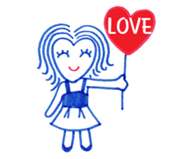 Ballpoint pen drawing 1 sticker #7715236