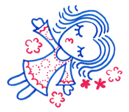 Ballpoint pen drawing 1 sticker #7715238