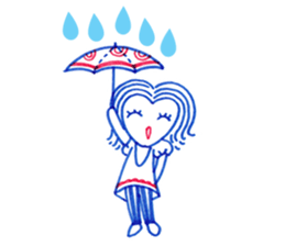 Ballpoint pen drawing 1 sticker #7715239