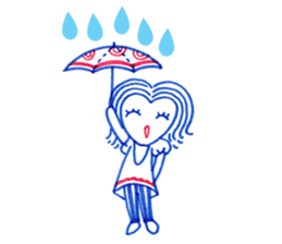 Ballpoint pen drawing 1 sticker #7715239