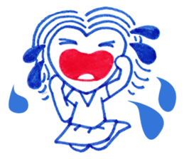 Ballpoint pen drawing 1 sticker #7715240