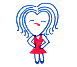 Ballpoint pen drawing 1 sticker #7715246