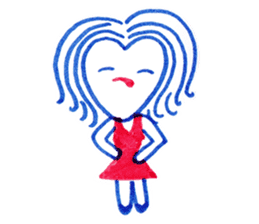 Ballpoint pen drawing 1 sticker #7715246