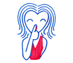 Ballpoint pen drawing 1 sticker #7715254