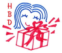 Ballpoint pen drawing 1 sticker #7715257