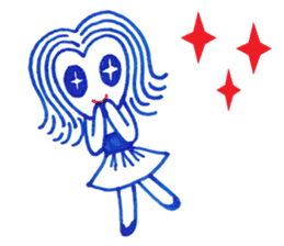 Ballpoint pen drawing 1 sticker #7715260