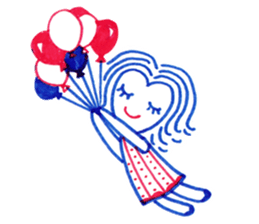 Ballpoint pen drawing 1 sticker #7715262