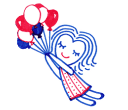 Ballpoint pen drawing 1 sticker #7715262