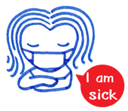 Ballpoint pen drawing 1 sticker #7715265