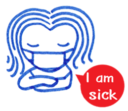 Ballpoint pen drawing 1 sticker #7715265