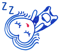 Ballpoint pen drawing 1 sticker #7715267