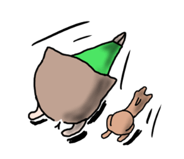 Cute girl and doggy 2 sticker #7715860