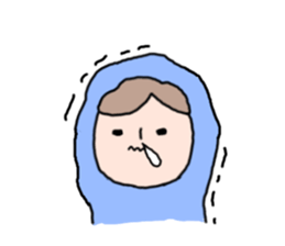 Cute girl and doggy 2 sticker #7715867