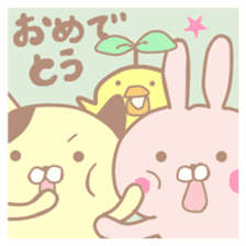 cat and rabbit for everyday sticker #7715920