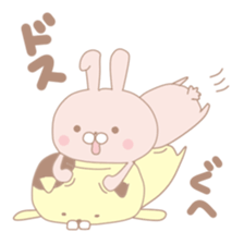 cat and rabbit for everyday sticker #7715929