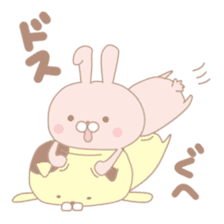 cat and rabbit for everyday sticker #7715929