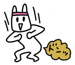 Exciting rabbit stickers sticker #7715998