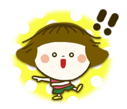 OKAPPA Japanese girl sticker #7716285