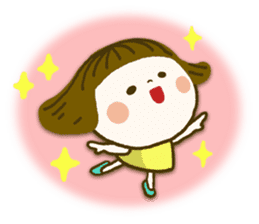 OKAPPA Japanese girl sticker #7716297
