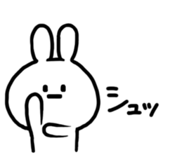 kaomozi rabbit sticker #7716314