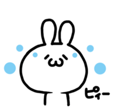 kaomozi rabbit sticker #7716317