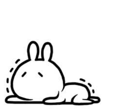 kaomozi rabbit sticker #7716319