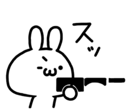 kaomozi rabbit sticker #7716323